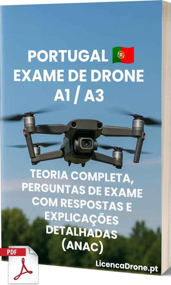 Exame de Drone A1/A3 Portugal – Teoria completa, 500+ perguntas em estilo de exame com respostas e explicações detalhadas - Image 1