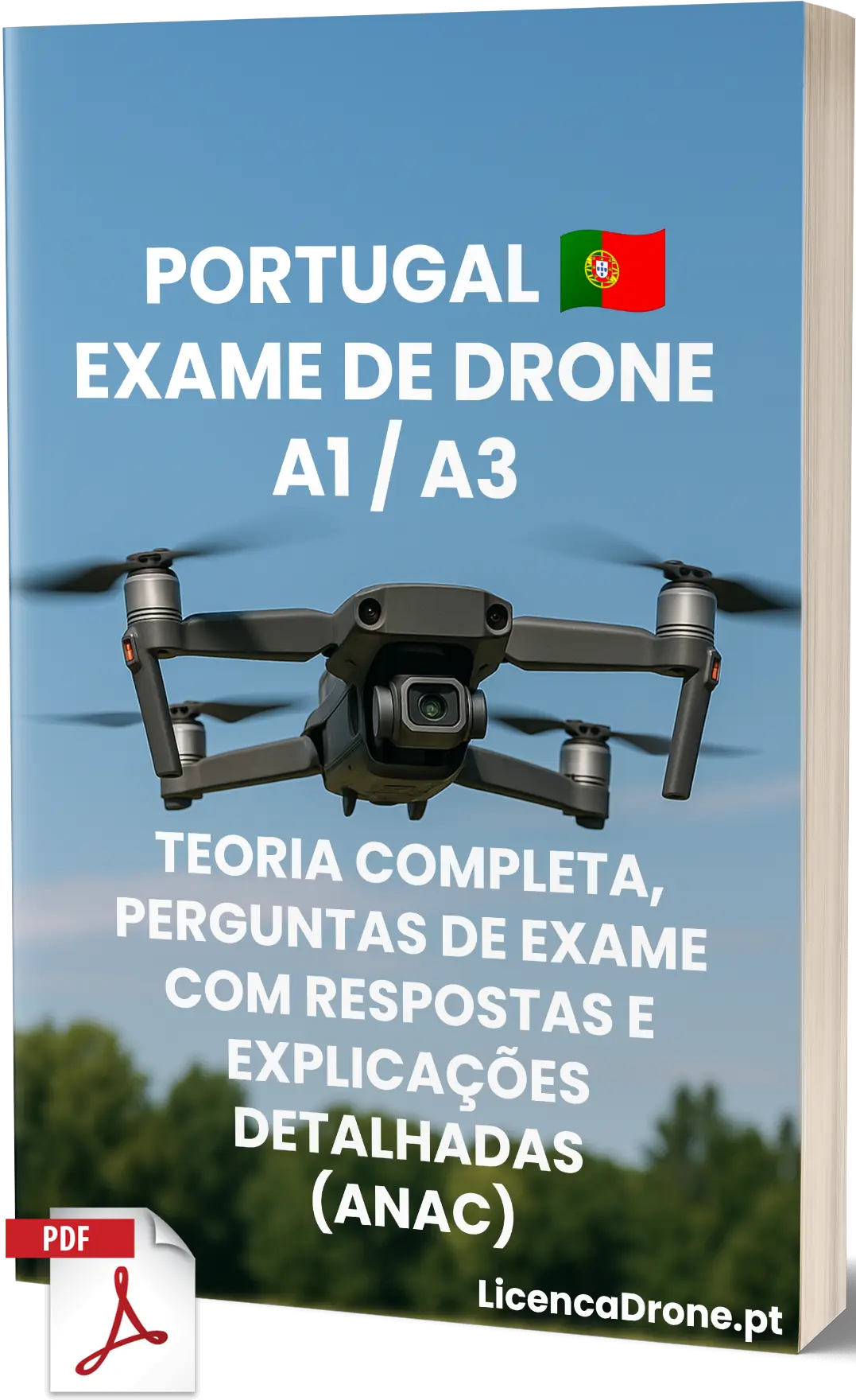 Exame de Drone A1/A3 Portugal – Teoria completa, 500+ perguntas em estilo de exame com respostas e explicações detalhadas - Image 1