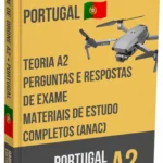 Exame de drone A2 Portugal – Teoria avançada, materiais completos e mais de 500 perguntas tipo exame com respostas