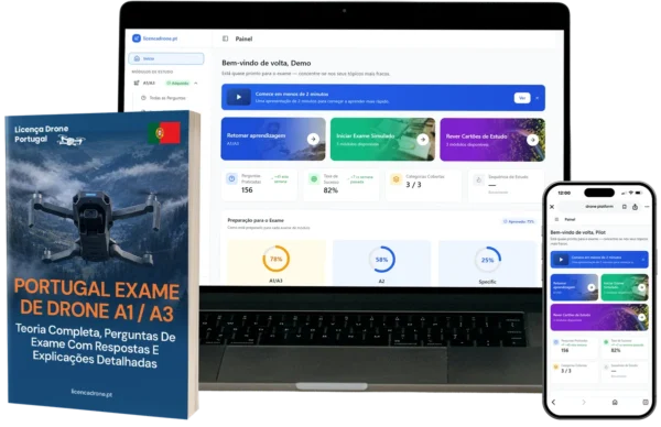 A1/A3 licença de drone Combo – A1/A3 Formação & plataforma e-learning